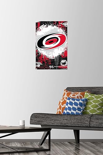 Miniatura 8 de Trends International NHL Carolina Hurricanes - Póster de pared con logotipo Maximalist 23, 22.37 x 34.00 pulgadas, paquete de póster y alfiler de