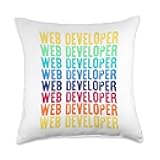 Web Developer Vintage Style Throw Pillow