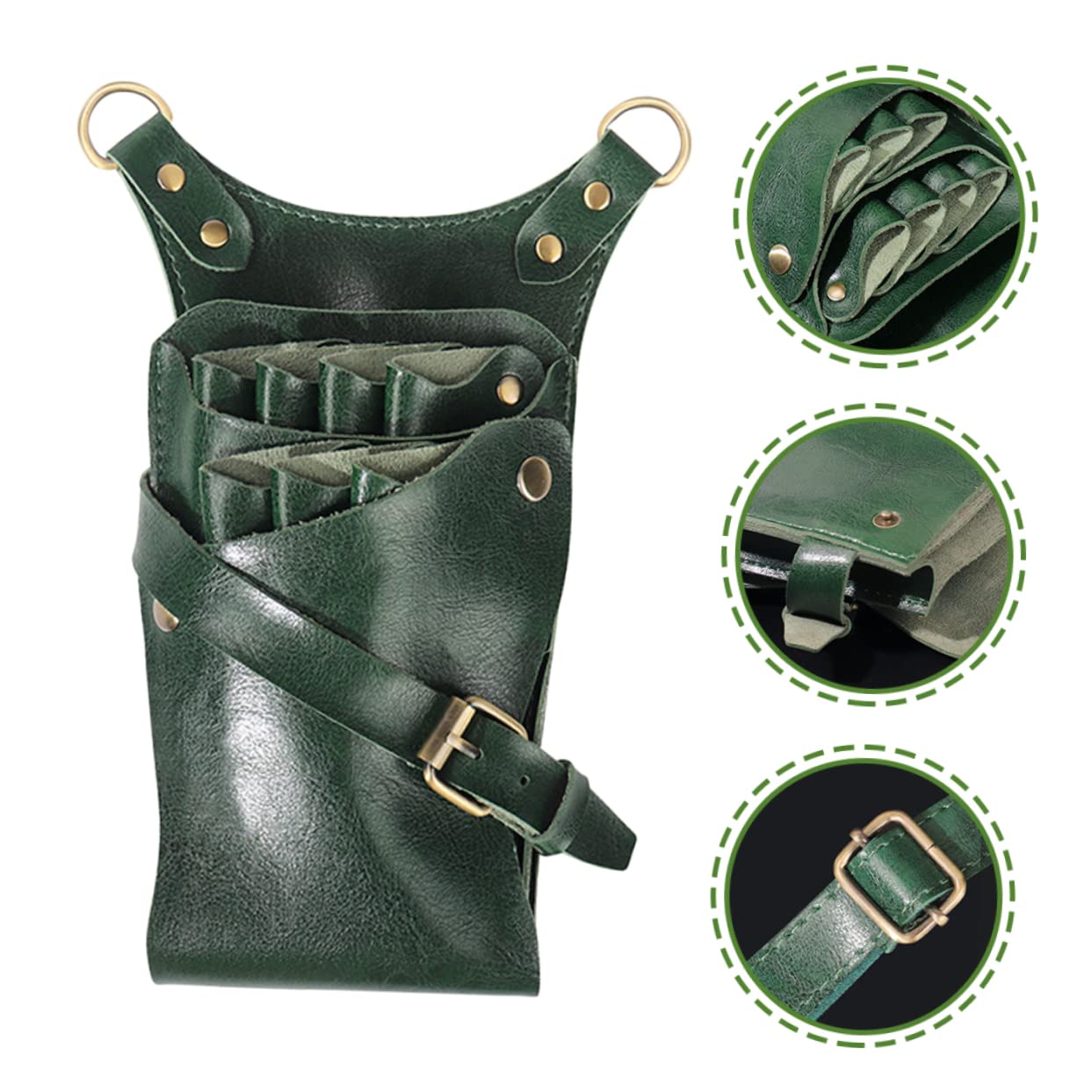 SOESFOUFU Scissors Fanny Pack Shear Holder for Stylist Clipper Bag for Barbers Hairdressers Waist Bag Large Capacity Scissors Bag Barber Clipper Case Hairstylist Bag Scissor Holder