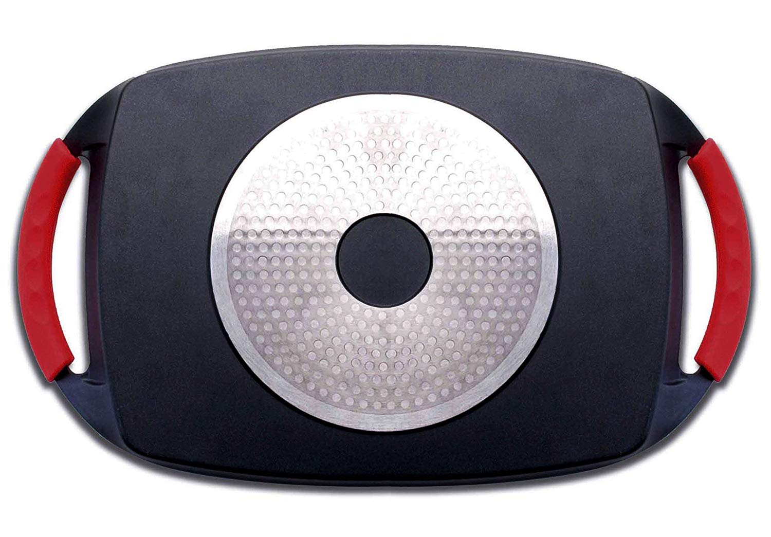 MGE - Poêle grill anti-adhésif en pierre - plaque gril pour induction - grille induction antiadhésive - grille grill grill - 36 x 23 cm