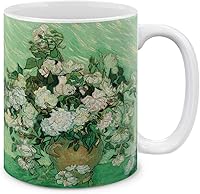 Vista 10 de MUGBREW Arte Clásico La Noche Estrellada Vincent Van Gogh Taza de Cerámica para Café y Té, 11 OZ