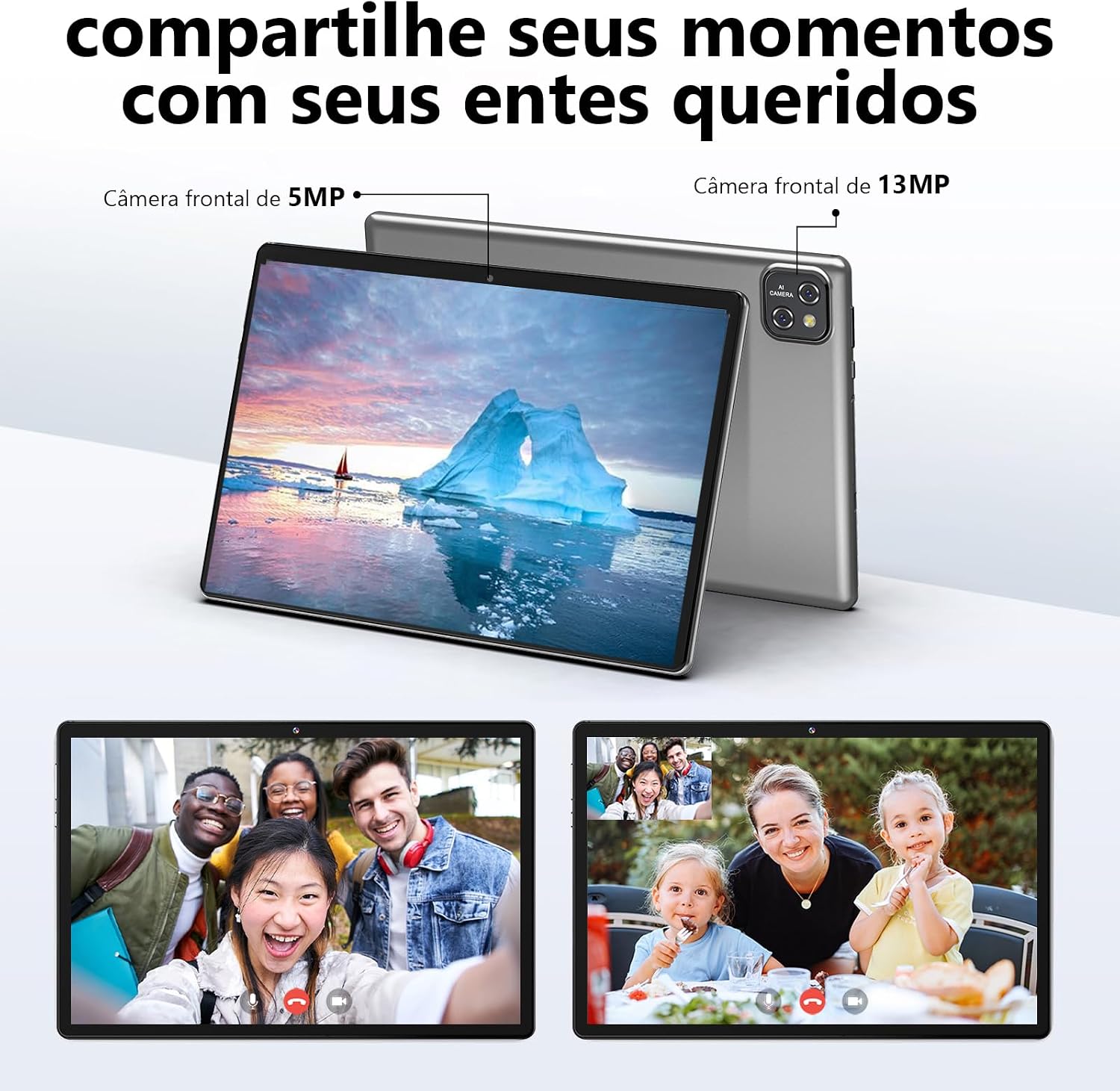 MARVUE Pad M13 Tablet, Android 14, tablet 10,1 polegadas, Com Caixa, 24GB de RAM, tablet 128GB, Expansível até 1TB, Processador Octa-Core,GMS,Wi-Fi, Câmera Traseira de 12MP,Câmera Frontal de 5MP