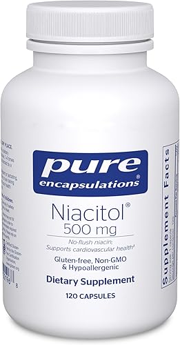 Pure Encapsulations Niacitol 500 mg Niacina hipoalergĂ©nica sin descarga para apoyar la digestiĂłn la sĂntesis hormonal y la formaciĂłn de tejidos Pure Encapsulations Niacitol 500 mg Niacina hipoalergĂ©nica sin descarga para apoyar la digestiĂłn la sĂntesis hormonal y la formaciĂłn de tejidos