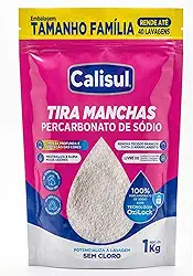 Percarbonato de Sódio 1Kg Em Pó Tira Manchas Roupas Coloridas e Brancas 100% Puro Sem Cloro Biodegradável e Seguro Limpeza Profunda em Todo Ambiente