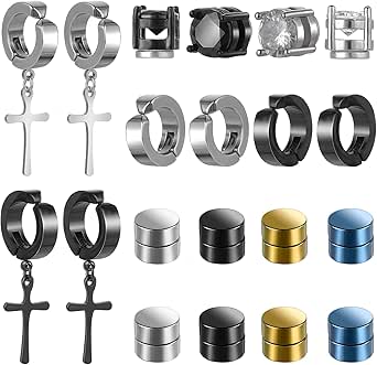 10 Paia Di Orecchini Da Donna In Acciaio Inox – Mix Di Stili, Ipoallergenici, Impermeabili - 4