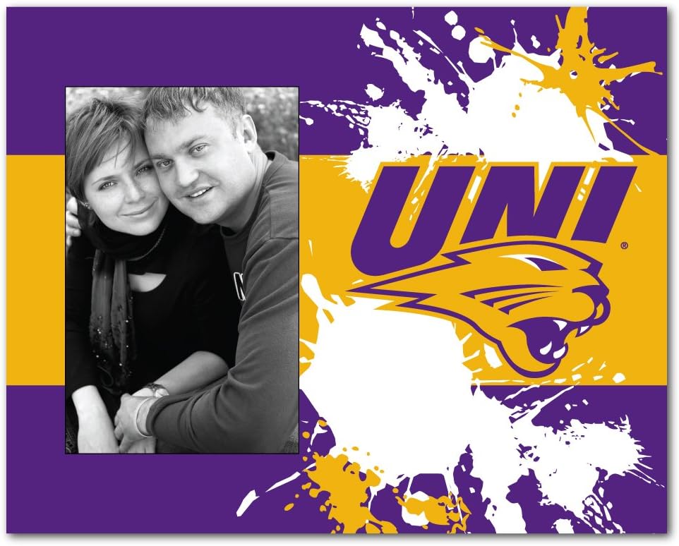 VictoryStore Gift Frame - University of Northern Iowa Picture Frame - Paint Splatter Design