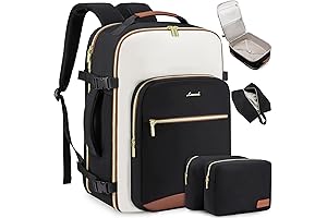 Large Travel Backpack for Airplanes: 40L Carry-on Bag with Packing Cubes