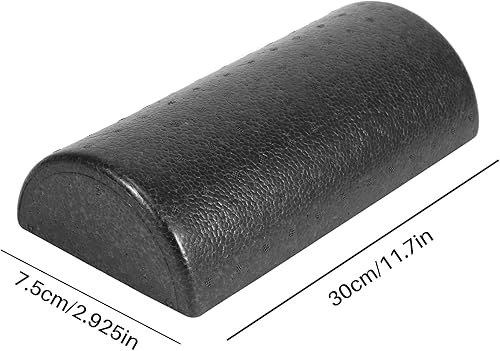 Miniatura 7 de Rodillo de espuma medio redondo de 11.8 in para yoga, pilates, deporte, fitness, equipos, equilibrio, bloques de yoga