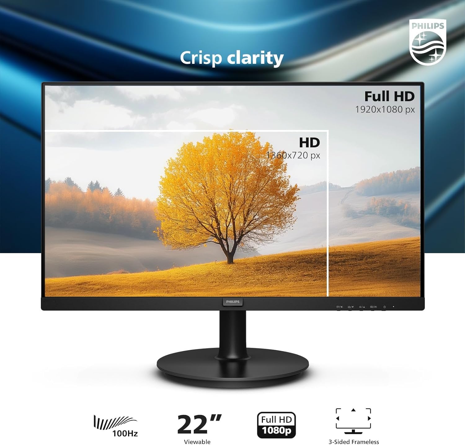 Amazon.co.jp: PHILIPS 22インチクラス薄型フルHD(1920×1080)モニター