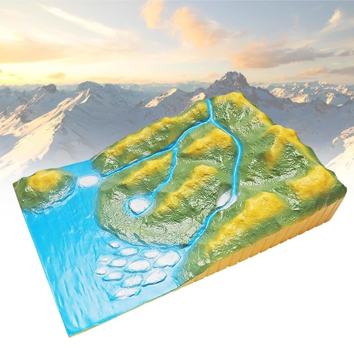 Eoweiot Scientific Geology School Teaching Aid,Geomorphic Geological Demonstration Model,Deposition Demonstration Device,for Geography Teaching Aids