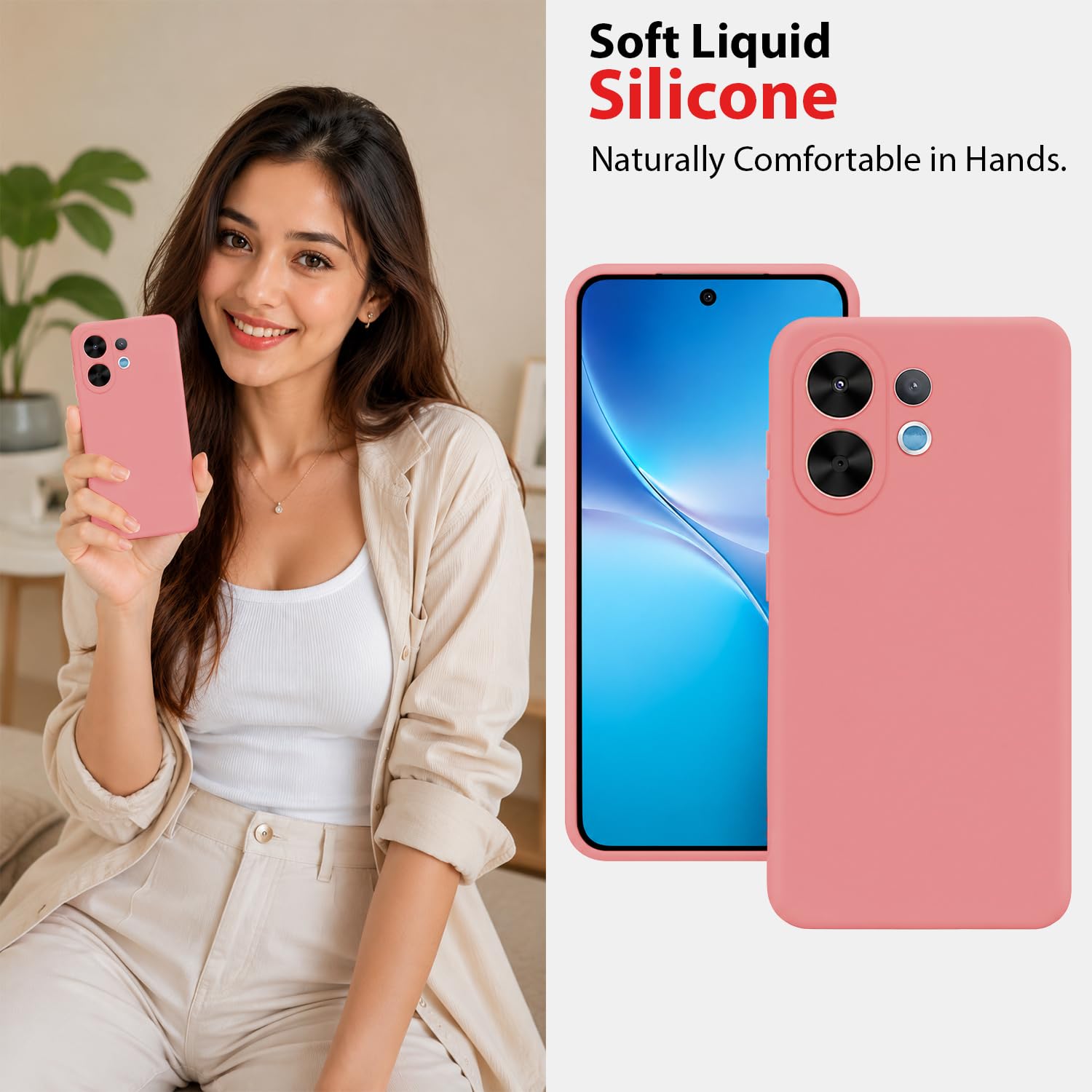 Vivo V60 Case - Silicone Back Cover -6
