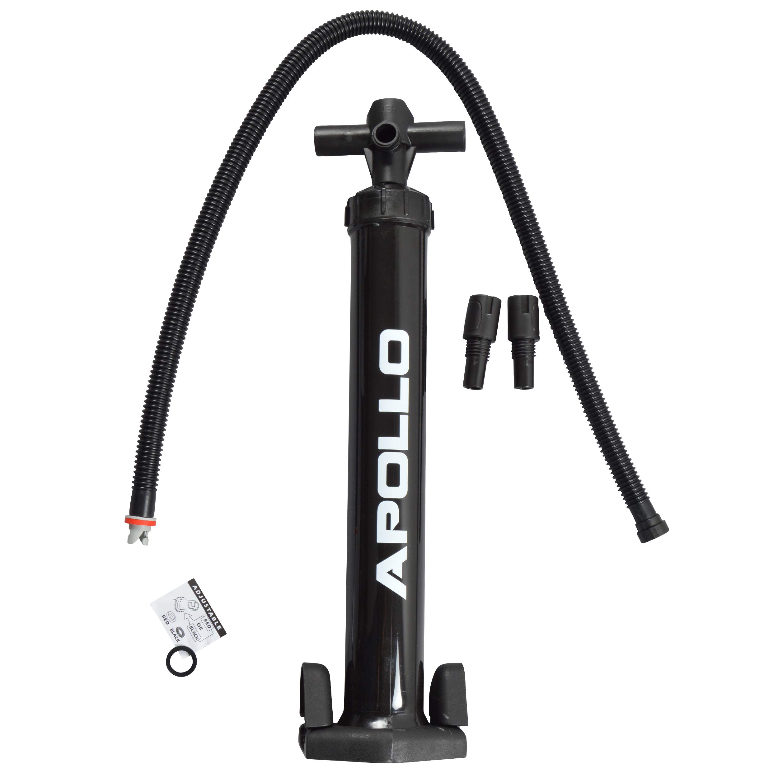 Apollo Gonfleur Paddle à Double Action - Pompe Paddle à Air pour Planches - 2 x 2 litres – Pompe Gonflage avec Jusqu'à 2 Bars de Pression Max. - Légère et Maniable - pour Tous Les Modèles