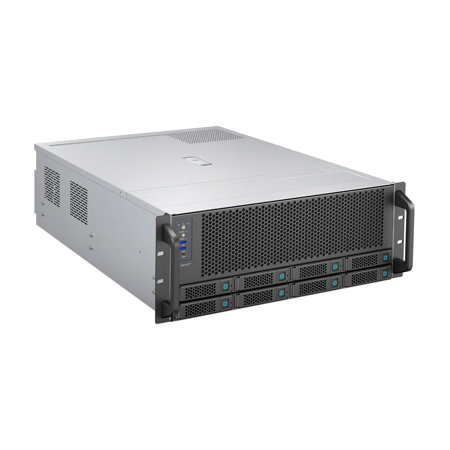 Box per server Rack Hot Swap 4U HSW4U6508 8 alloggi, Ottimizzato per IA e Progettato per supportare fino a 4 GPU