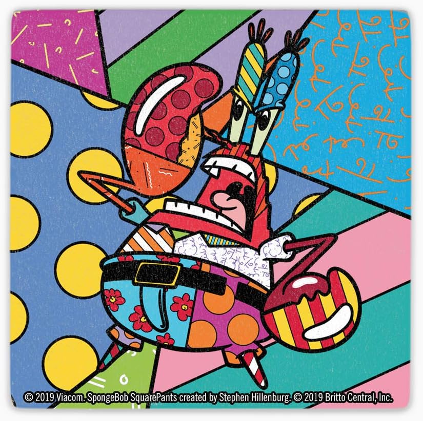 Spongebob Coaster Set of 4- Spongebob, Patrick, Squidward, Mr. Krabs