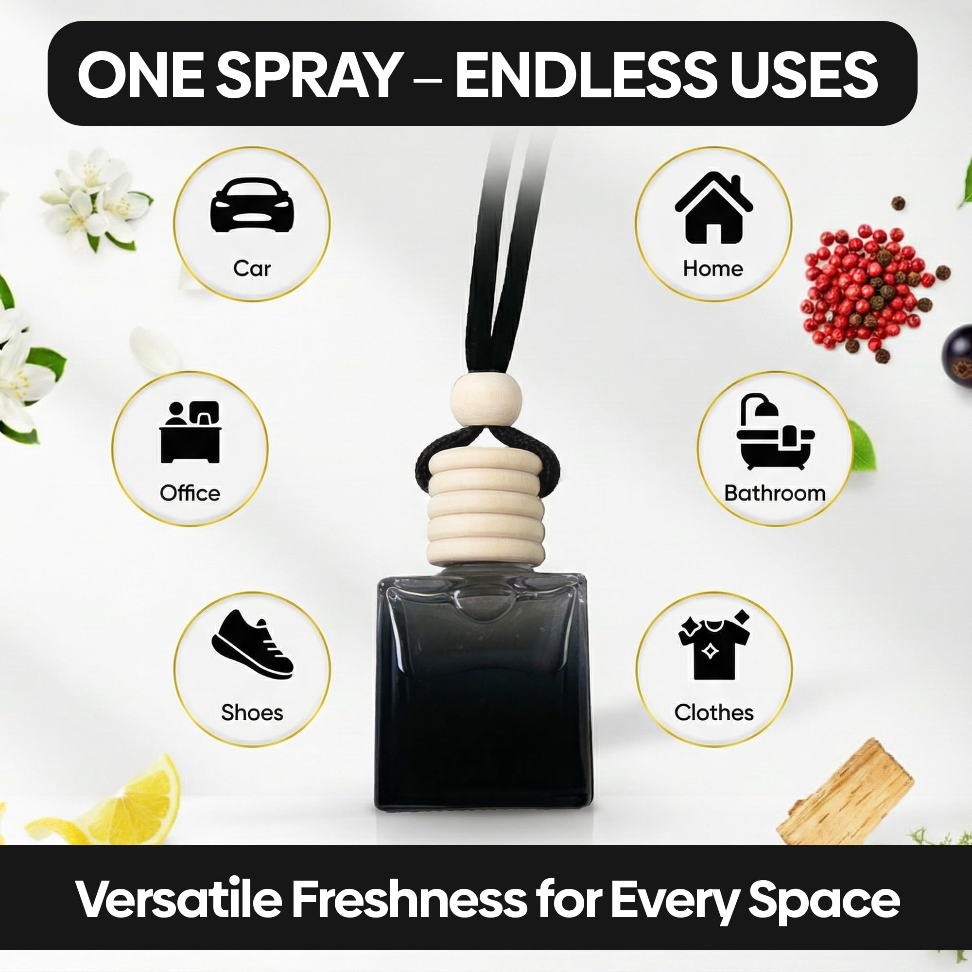 Creed Car Air Freshener Inspired, Freshener for Men, Diffuser Scent Luxury Ornament, Long Lasting, Aventos Perfume Inspired Fresheners, Automotive Air Freshener, Strong Freshener Scent by BEZQ - 5