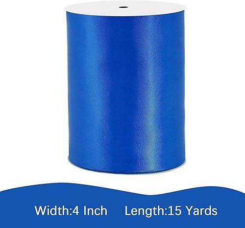 Miniatura 735 de Cinta de satén verde esmeralda de doble cara de 1-1/2 pulgadas x 50 yardas, cinta de poliéster verde esmeralda para envolver regalos, muy adecuada