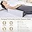 Touchutopia Wedge Pillow for Sleeping, Side Sleeper Body Back Positioners for Back Pain, Preventing Bedsores, After Surgery, Pregnancy Support, Ankle Support, Bed Wedge Pillow for Side Sleepers, White