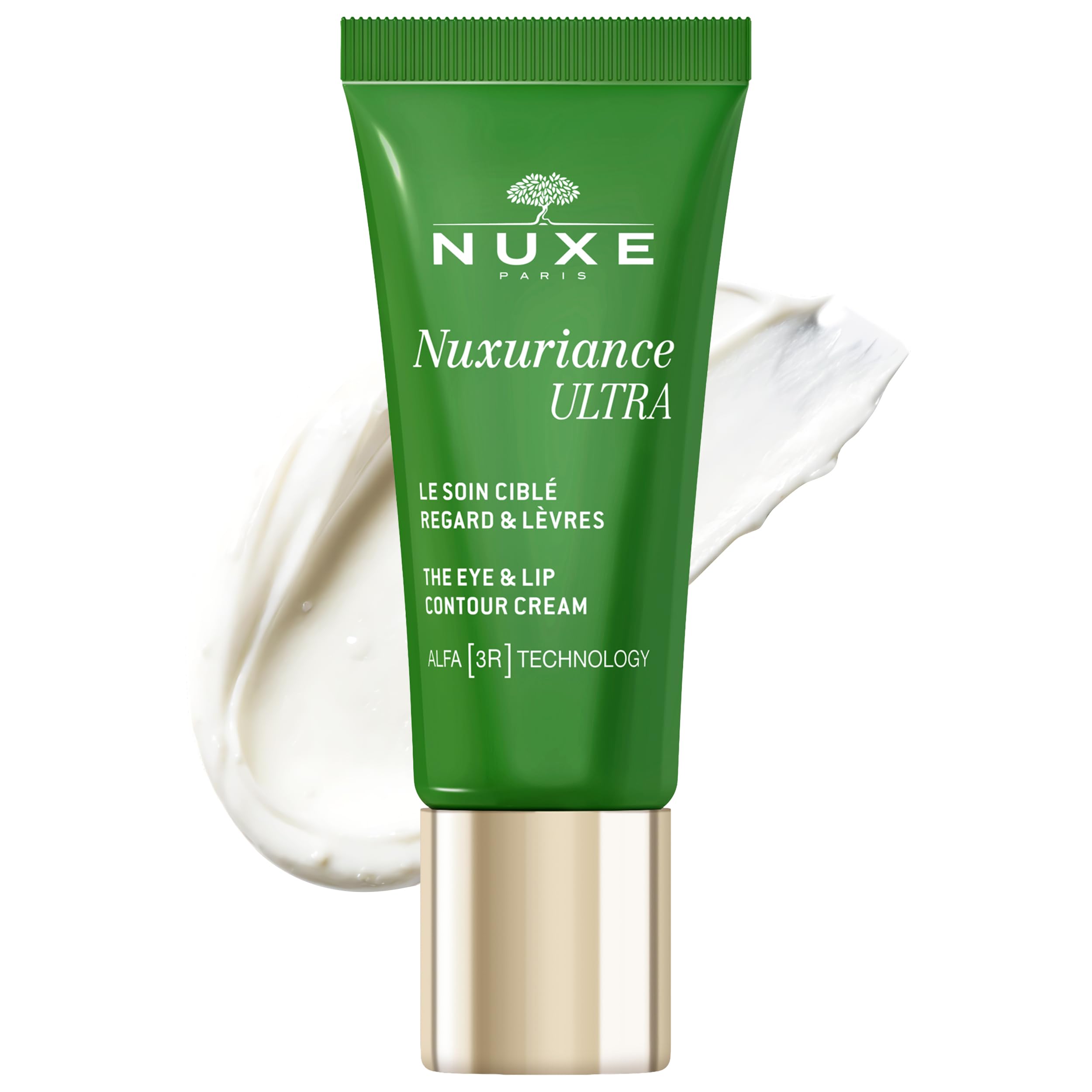 Nuxuriance Ultra Eye & Lip Contour Cream with Hyaluronic Acid and ALFA 3R Technology, Firming, Anti-Aging Treatment, 0.51 fl oz