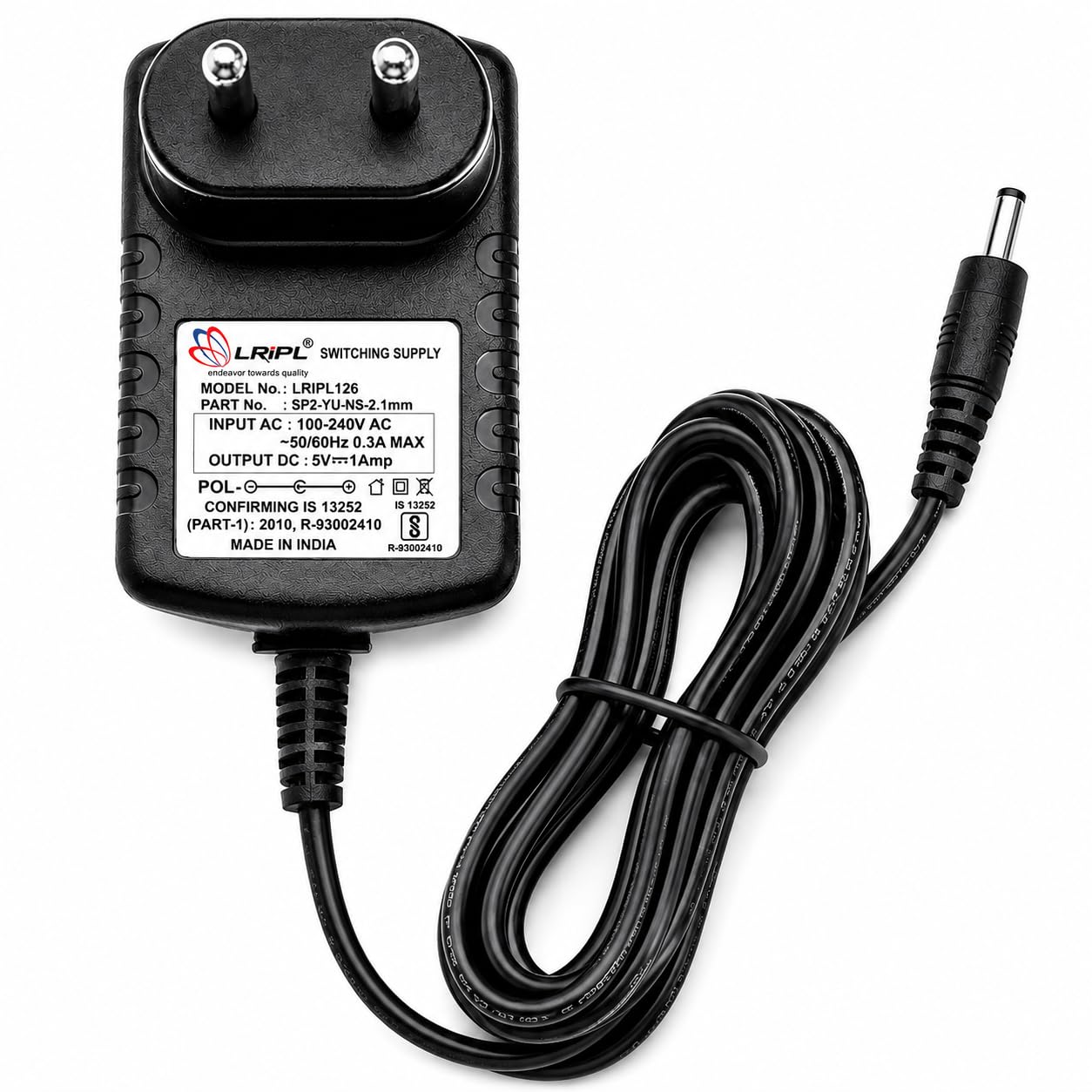 LRIPL126 Power Adapter 5V 1Amp (2.1MM PIN) for SETTOPBOX/DTH (InDigital, DEN,HATHWAY, SITI Cable STB)-image-25