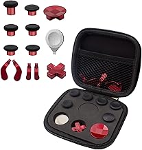 Plating Elite Series 2 Kits - 13 in 1 Metal Swap Thumbsticks Joysticks, Trigger Paddles, D-pads and Tool for Xbox Elite Controller Series 2 Model 1797, Elite Series 2 Core Controller (Red)