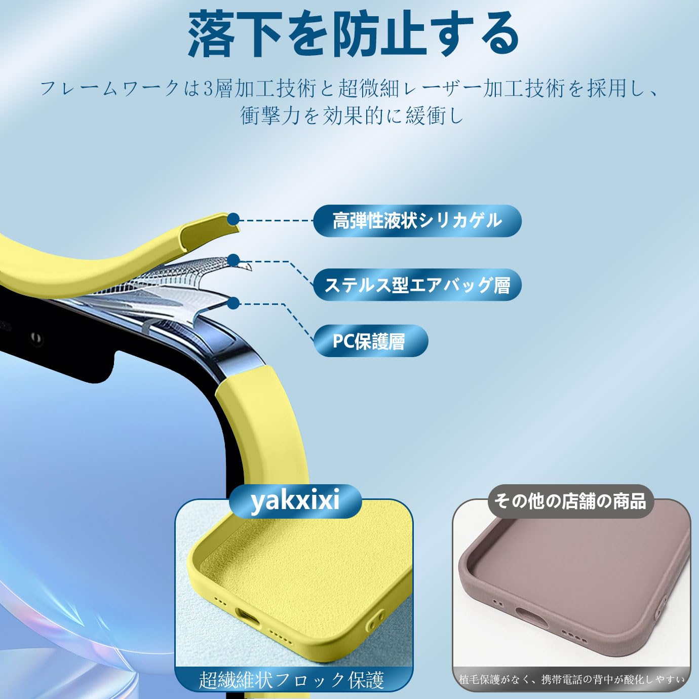 Amazon.co.jp: yakxixi 用の iPhone 14 Pro Max ケース シリコン