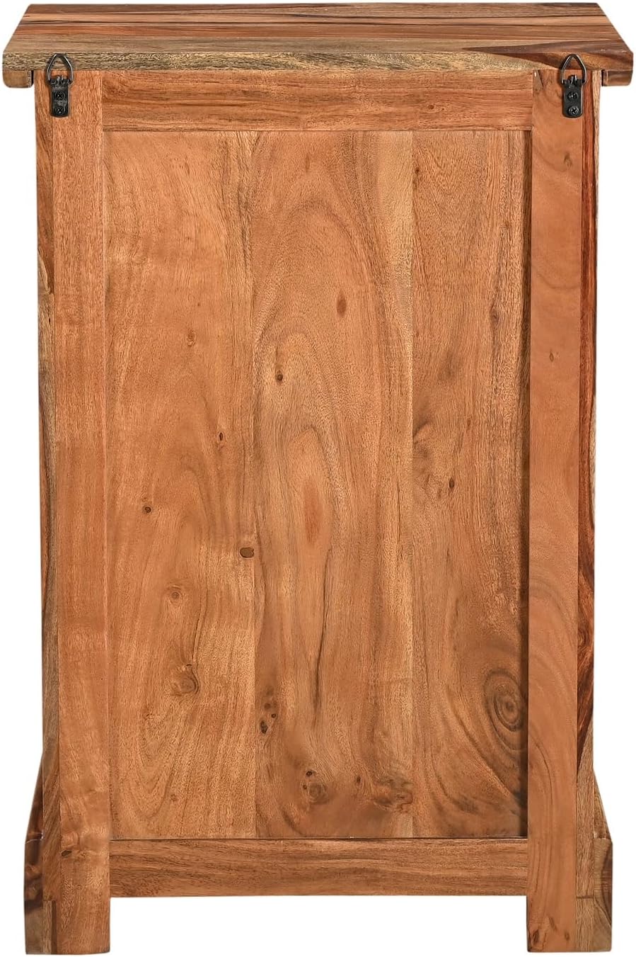 Darcy 3-Drawer Live Edge Solid Wood Filing Cabinet in Brown