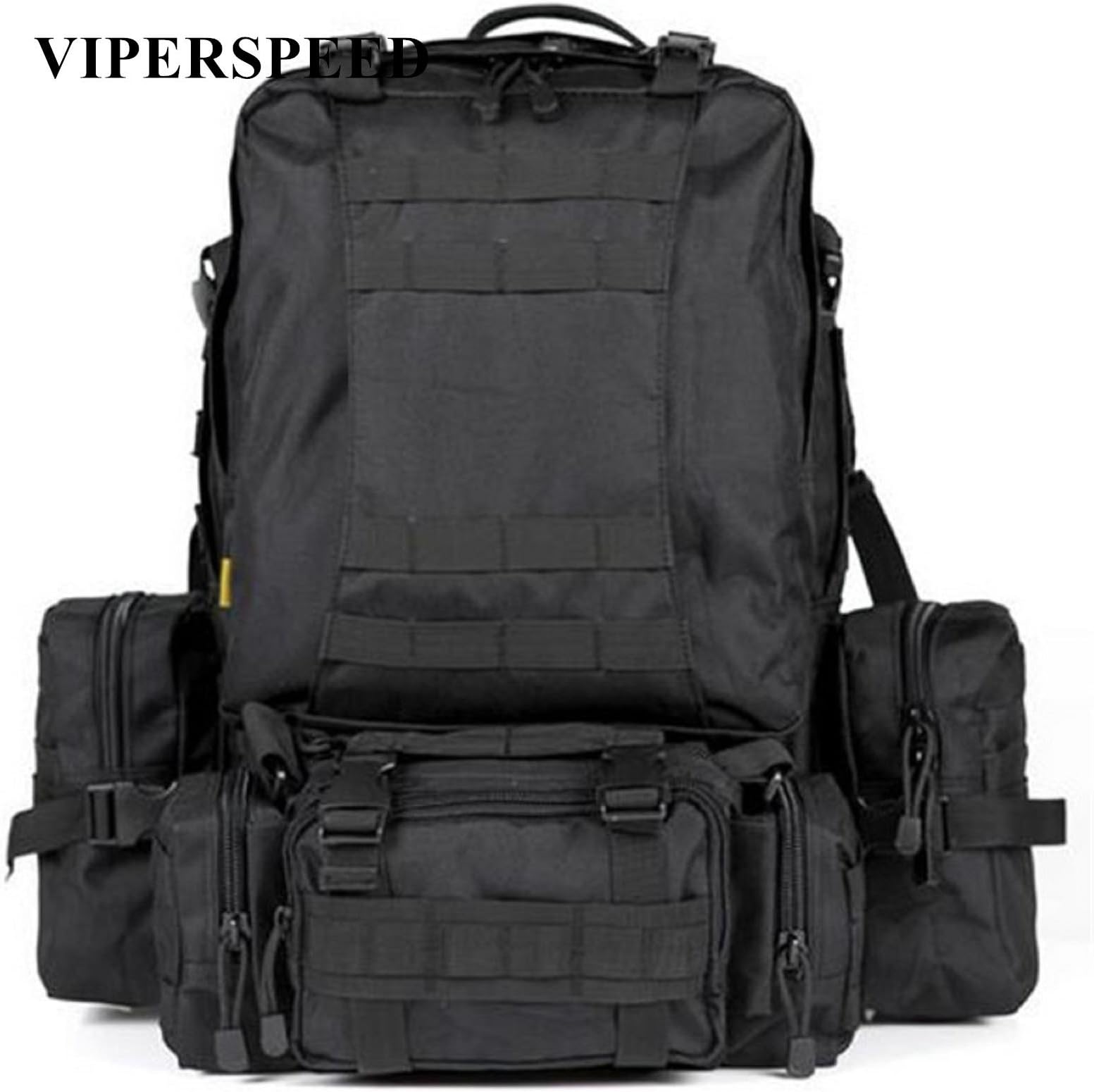 VIPERSPEED Brand Tactical Backpack Large Rucksack - BLACK