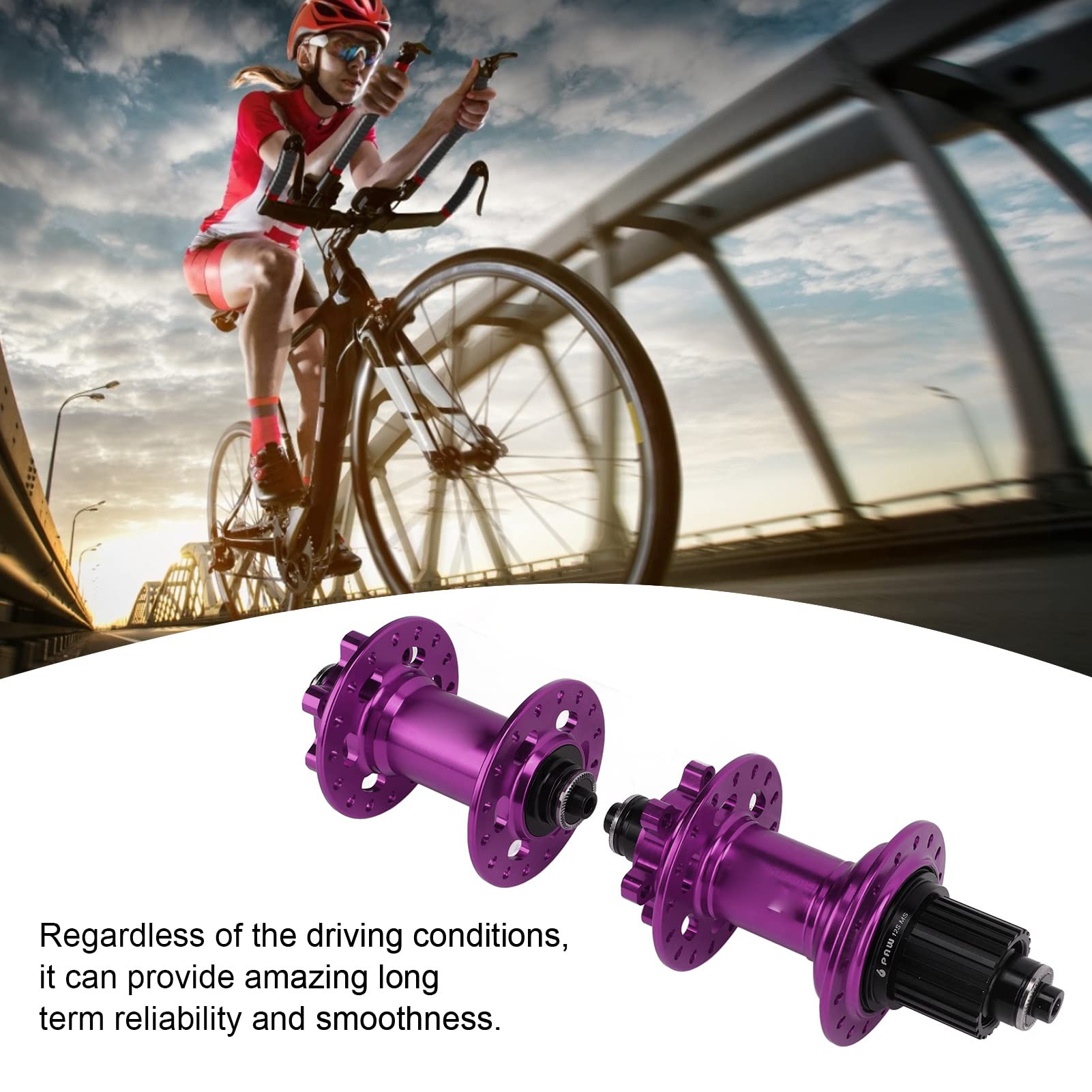 32-Loch-Naben-Schnellspanner-Set für Mountainbike, 6 Sperrklinken, Scheibenbremsnabe, abgedichtetes Lagerzubehör für Radfahrer