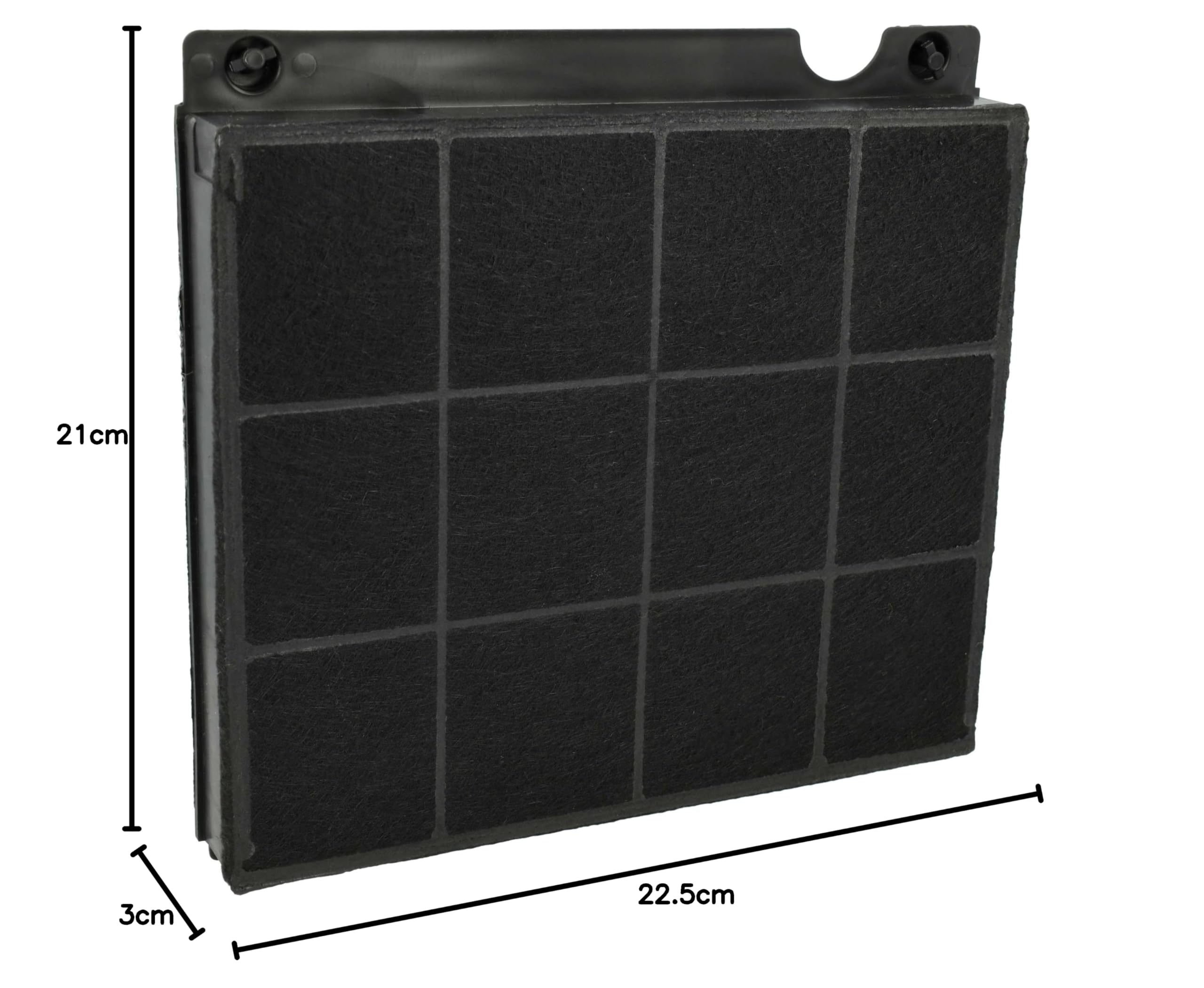 vhbw Filtr z węglem aktywnym kompatybilny z Whirlpool AKR558/2UKIX, AKR 558/3 IX, AKR559, AKR558IX/2, AKR559/2IX, AKR559/1IX okapy kuchenne