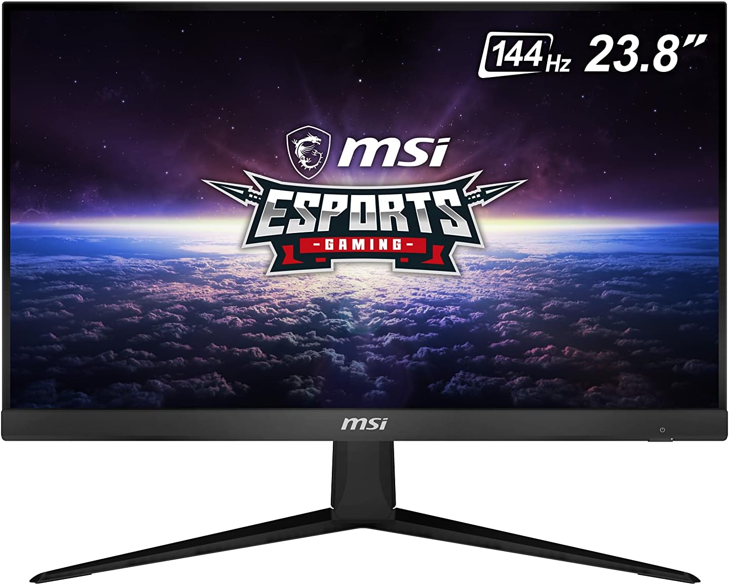 MSI Optix G241 Esports Gaming IPS Monitor - 23.8 Inch, 16:9 Full HD (1920 x 1080), IPS, 144Hz, 1ms, FreeSync Premium, DisplayPort,HDMI,Wide Color Gamut,Night Vision,Anti-Flicker, Less Blue light,Black MSI Optix G241 Esports Gaming IPS Monitor - 23.8 Inch, 16:9 Full HD (1920 x 1080), IPS, 144Hz, 1ms, FreeSync Premium, DisplayPort,HDMI,Wide Color Gamut,Night Vision,Anti-Flicker, Less Blue light,Black