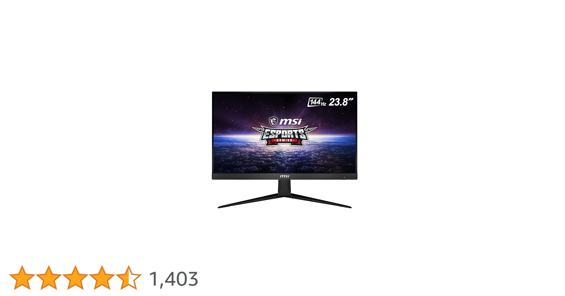 モニターMSI Optix G241 144hz23.8インチ MSI ゲーミングモニター Optix G241