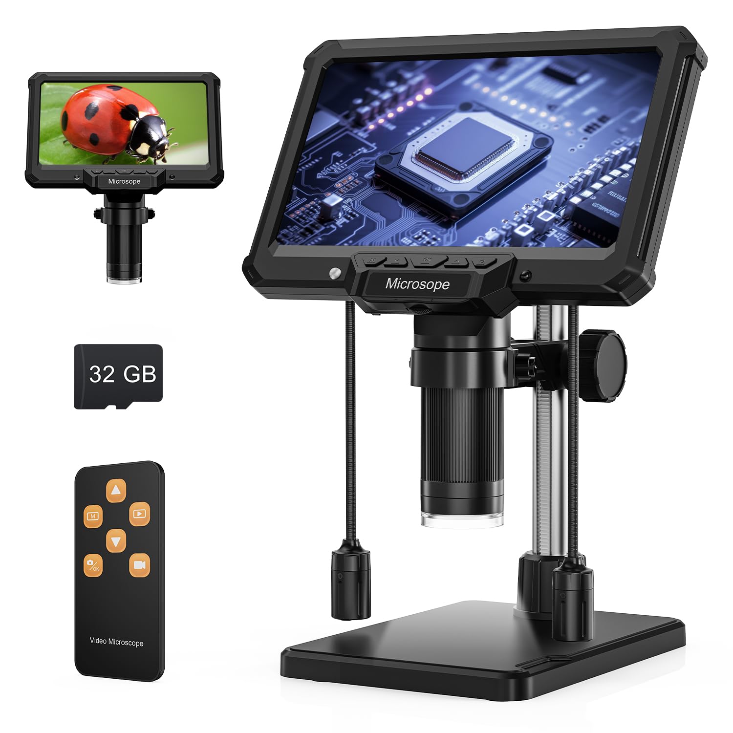 Leanking 7 Inch Screen Digital Microscope