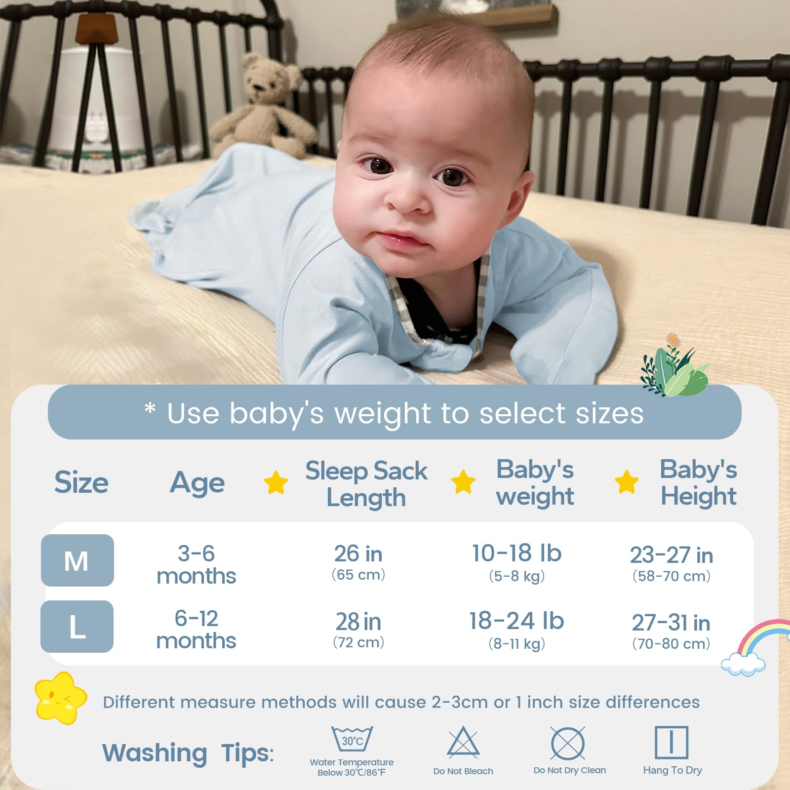 Amazon.co.jp: ZIGJOY おくるみスリープサック 6-12か月、0.5トグ