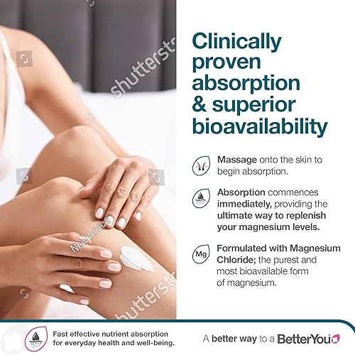 Miniatura 5 de BetterYou Loción corporal de magnesio - Crema corporal con magnesio y manteca de karité - Suaviza la piel, relaja los músculos - Nutritiva y ligera