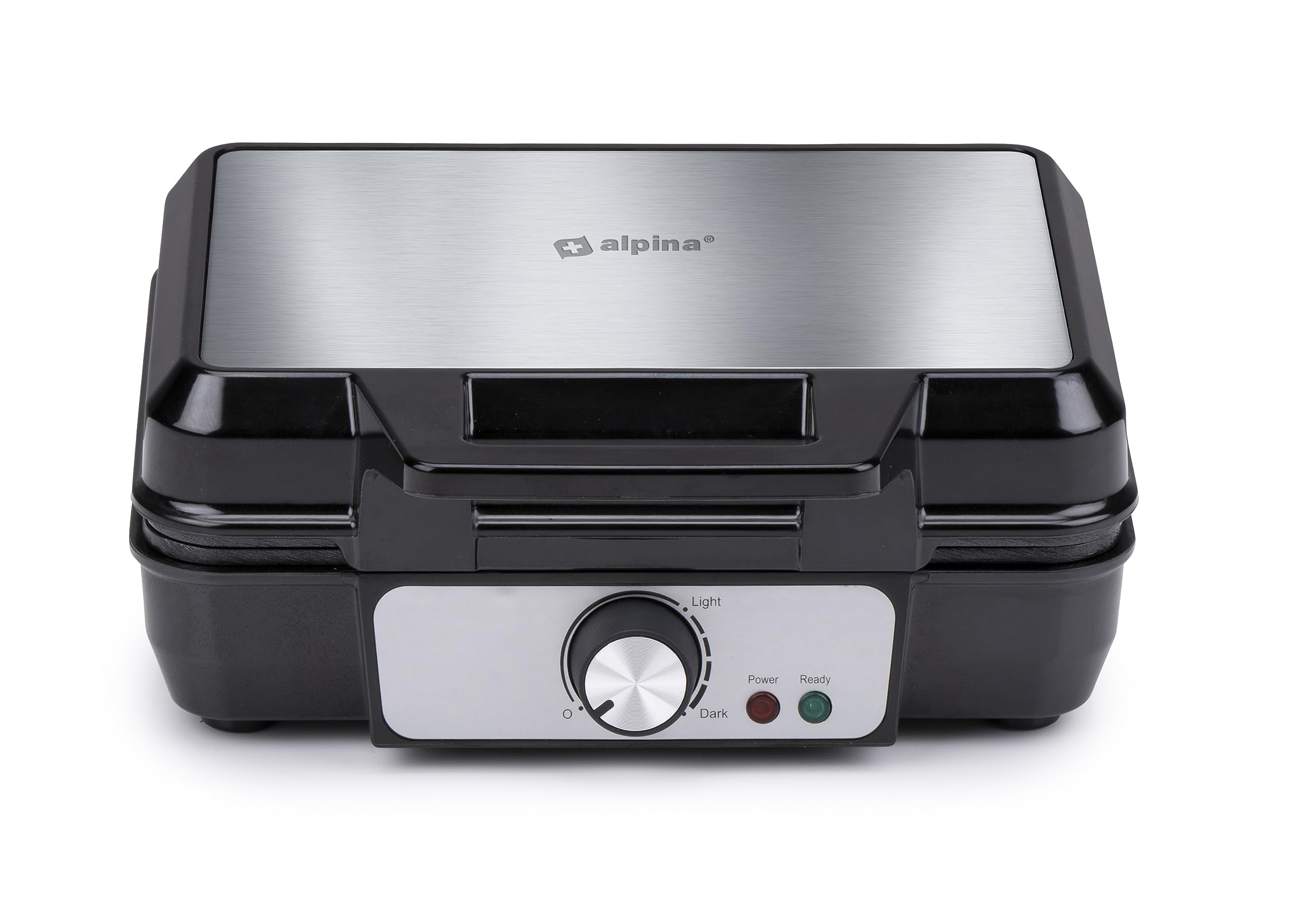 Cialdiera A Cuore Alpina - 5 Waffle A Forma Di Cuore, 1000W, Antiaderente - Foto 3