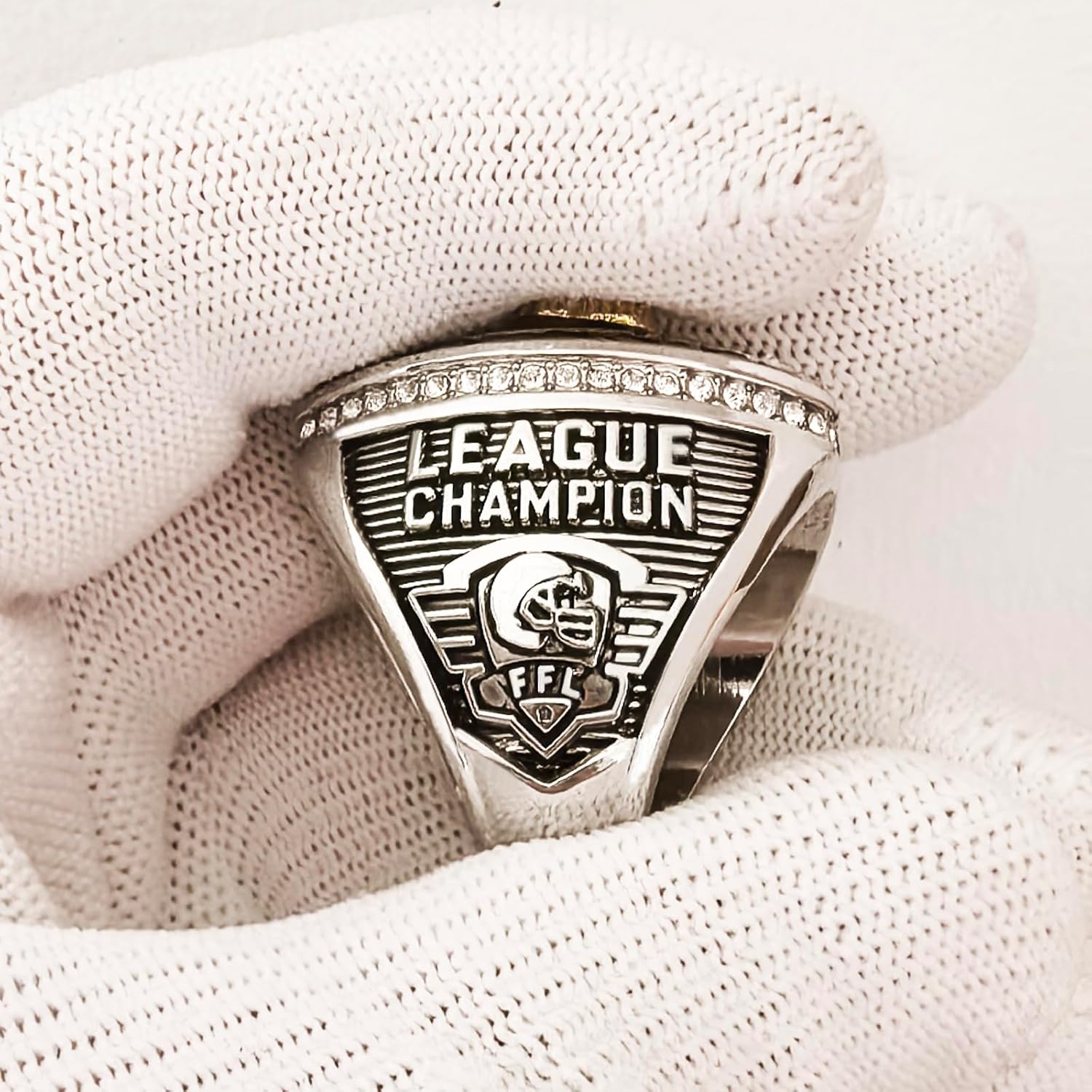 Fantasy Football Ring MVP Trophy Award for Fantasy Football League Winner