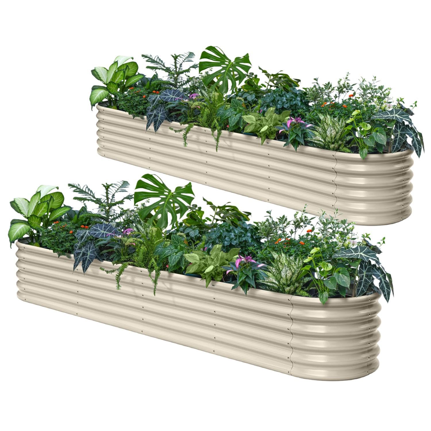 Galvanized Raised Garden Bed - 18" Tall -23