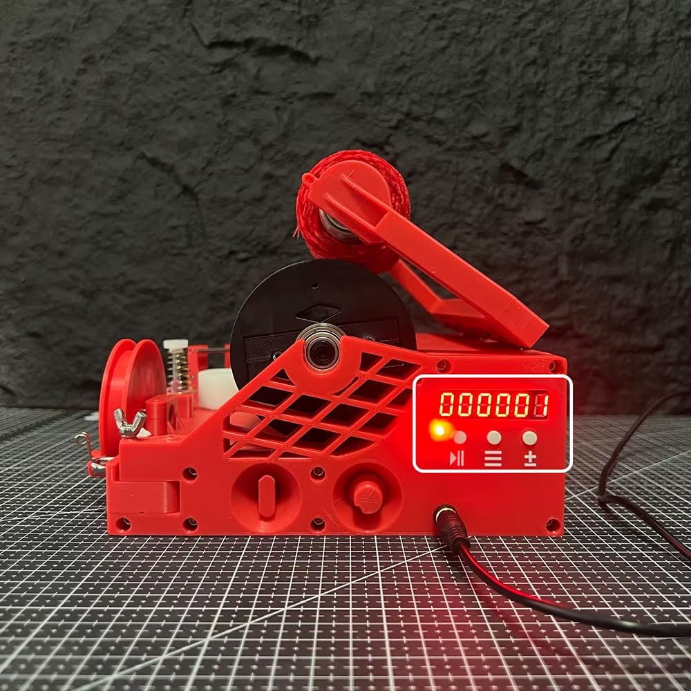 Toplionace Tragbarer Elektrischer Mini Garnwickler mit Längenberechnung und Gewichtserkennung für Den Tisch.