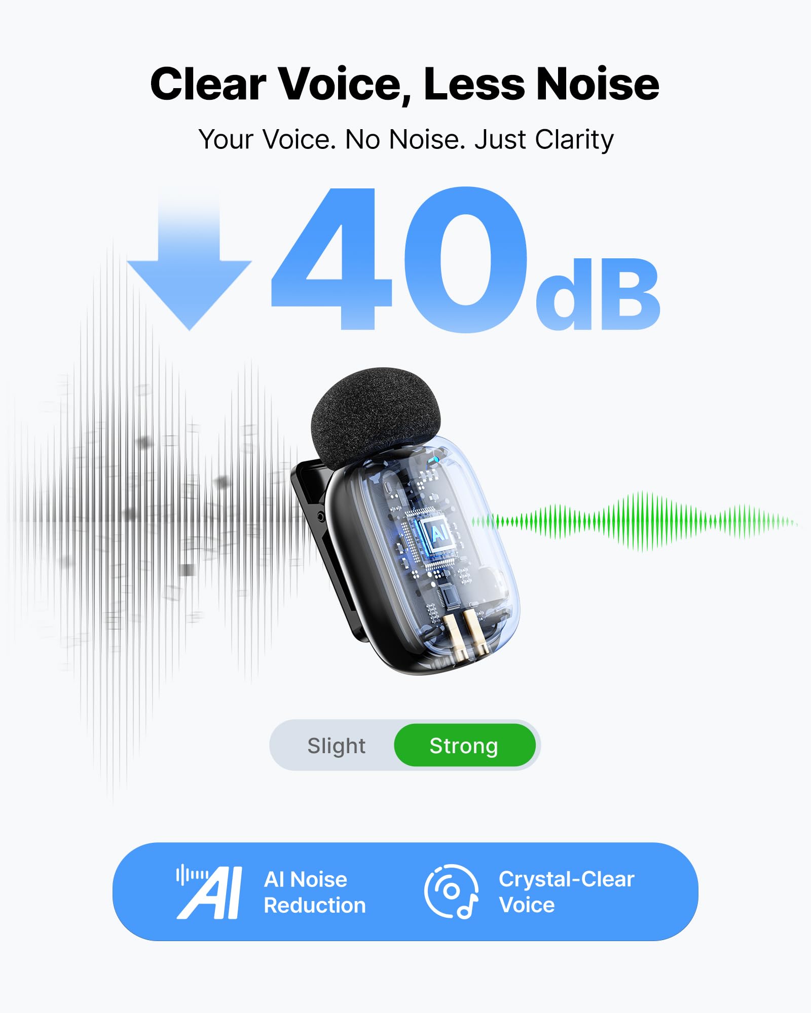 BOYA Mini 2 Micrófono Teléfono Móvil (1 Transmisor + 1 Receptor USB-C + Bandeja de Carga), 5G Ultraligero, 48KHz 24Bit, Micrófono Lavalier Inalámbrico para iPhone, Android, Vlog, Reducción de Ruido