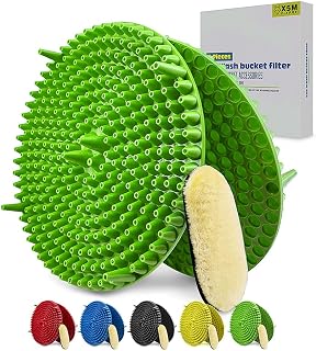 2 Pack 4-5 Gallon Car Wash Bucket Grit Trap Insert,Detailing Kit Accessories with Dirt & Debris Remover for Microfiber Mitts, Cloths, Sponges,Heavy Duty Grit Trap by X5MPLXPMX (Green)