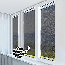 Ventosa de Cortina de janela com isolamento térmico,Cortinas blackout estilo de bolinhas pretas,Persianas temporárias ajustáveis,Para varanda,Banheiro,Cozinha,Escritório,Carro (40x125cm)