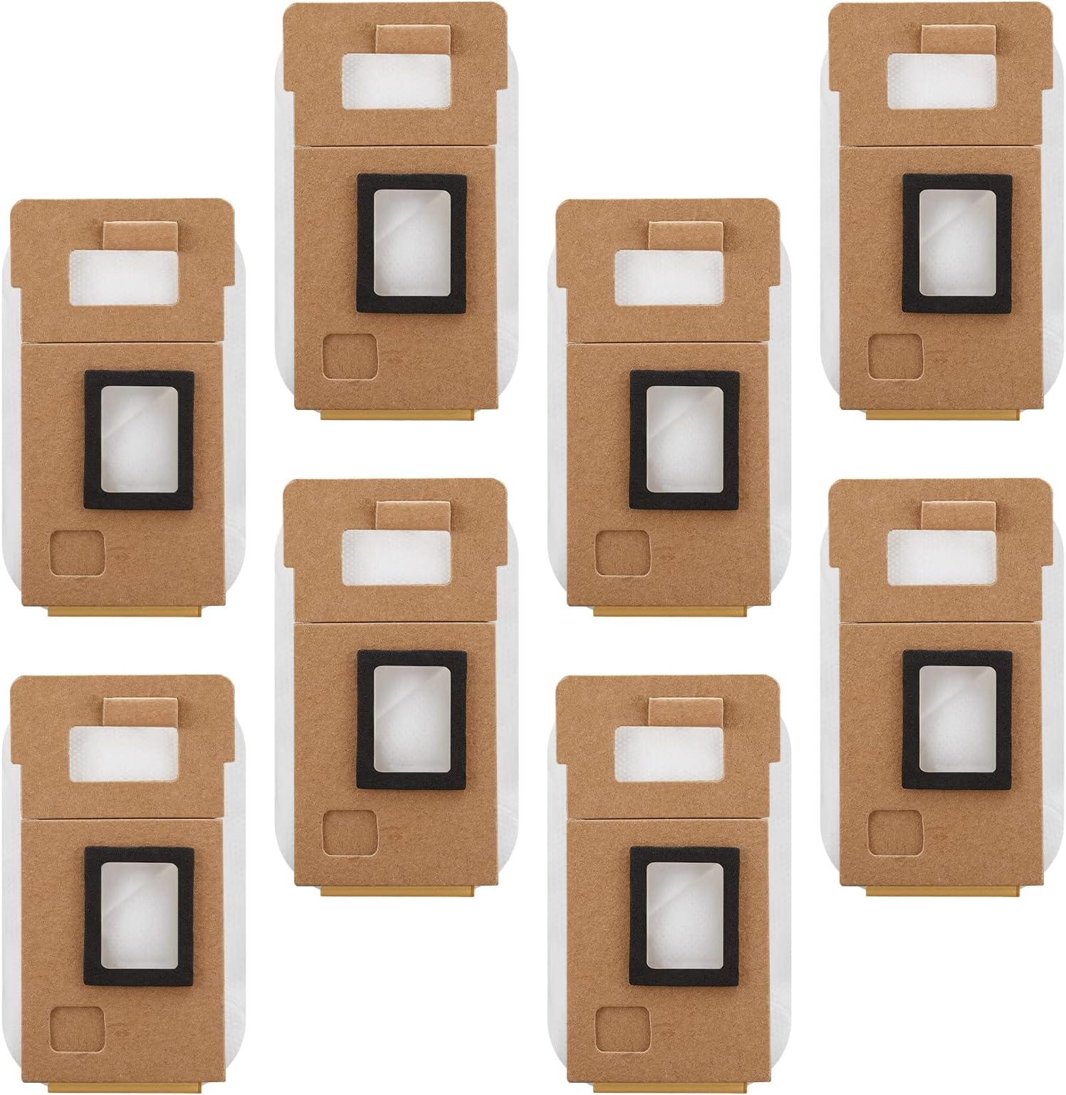 8 Pack Dust Bag for Roborock S7 / S7+ Vacuum Cleaner Auto-Empty Dock, 3L Large Capacity Replacement Bag
