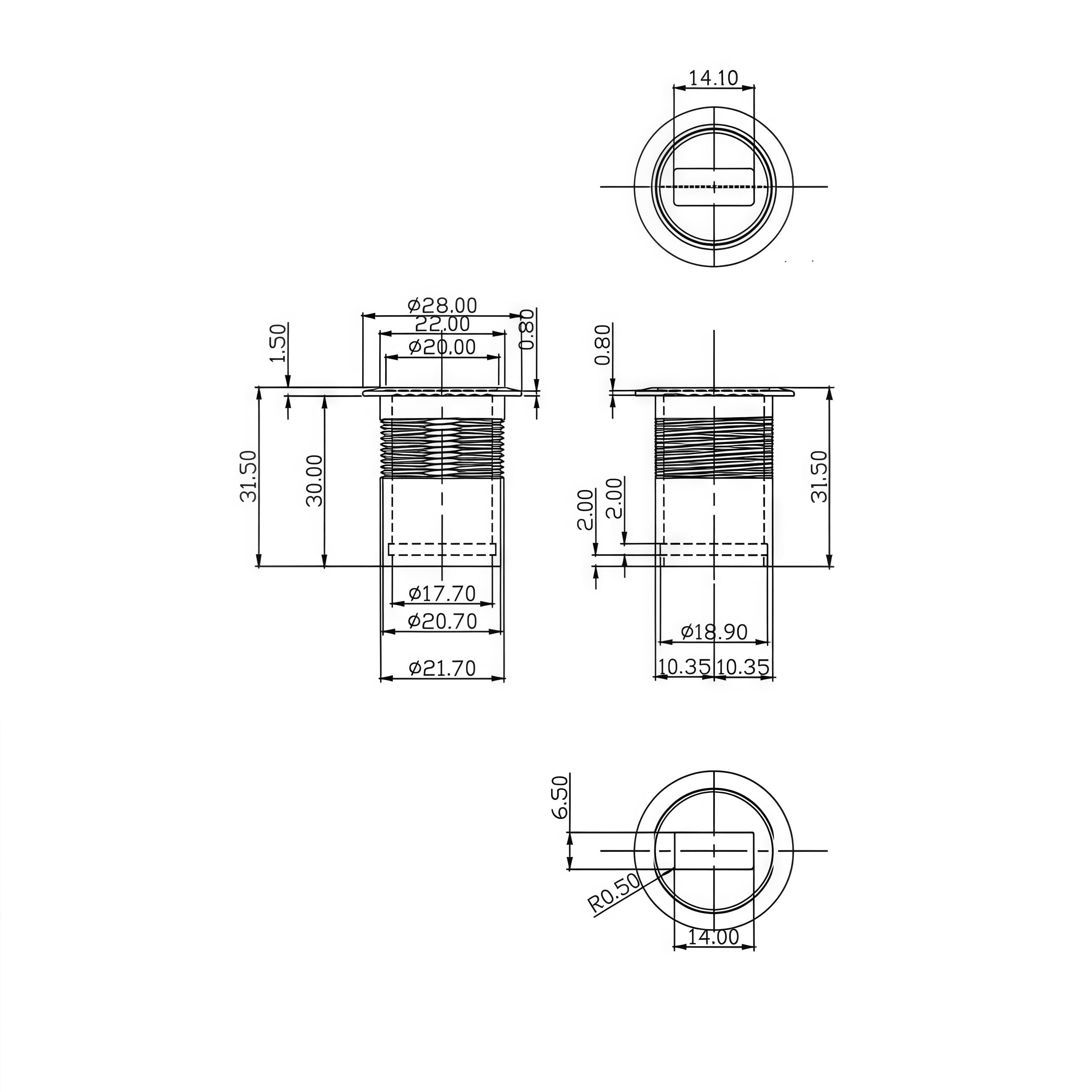 USB B żeński na żeński zmieniacz płci USB 2.0 typ B wpuszczany do montażu podtynkowego do montażu podtynkowego, bezszwowy adapter do drukarek, skanery do przesyłania danych (5 sztuk)