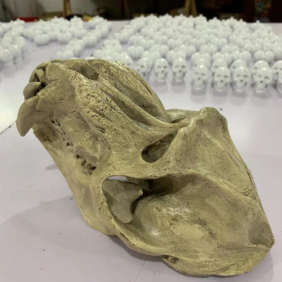 Modelo de cráneo de Babuino, Modelo de cráneo de Animal de simulación, Modelo de cráneo de Mono de Resina, Modelo de cráneo de orangután, decoración de Fiesta de Halloween
