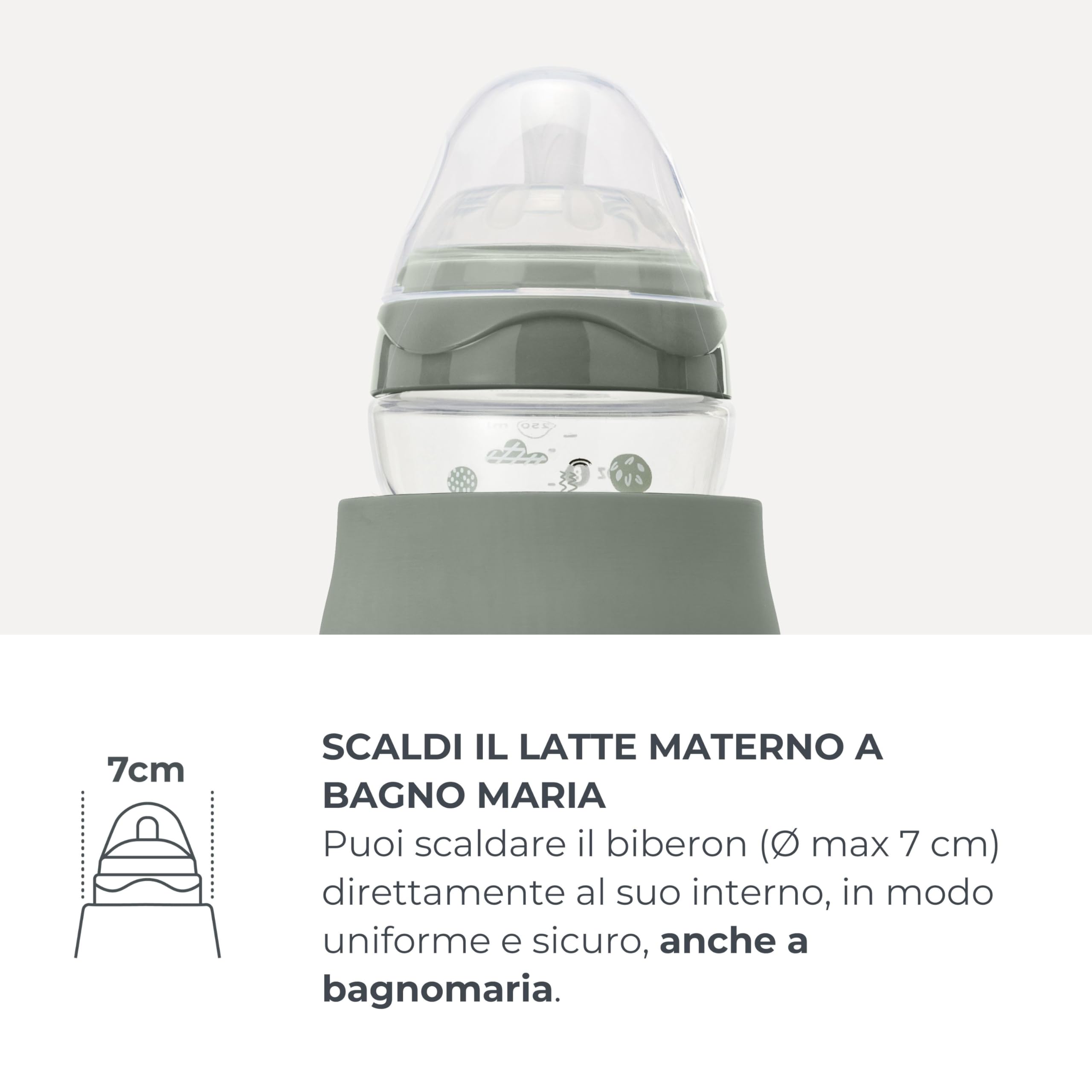 Nuvita 1190 Bollitore Scalda Latte Portatile 500ml – Scaldabiberon Wireless con Batteria Ricaricabile, 3 Temperature Selezionabili 37°/55°/100°, Mantiene Caldo fino a 12h, Ideale per Latte, Tisane