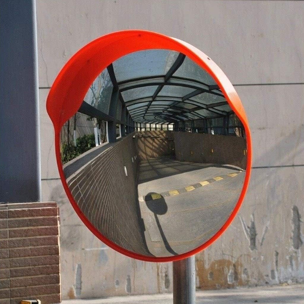 Safety Mirror Blind spot Mirror for The Park Entrance, Durable Traffic Mirror, Weatherproof, Convex Mirror for Theft Protection Indoors and Outdoors(80CM)
