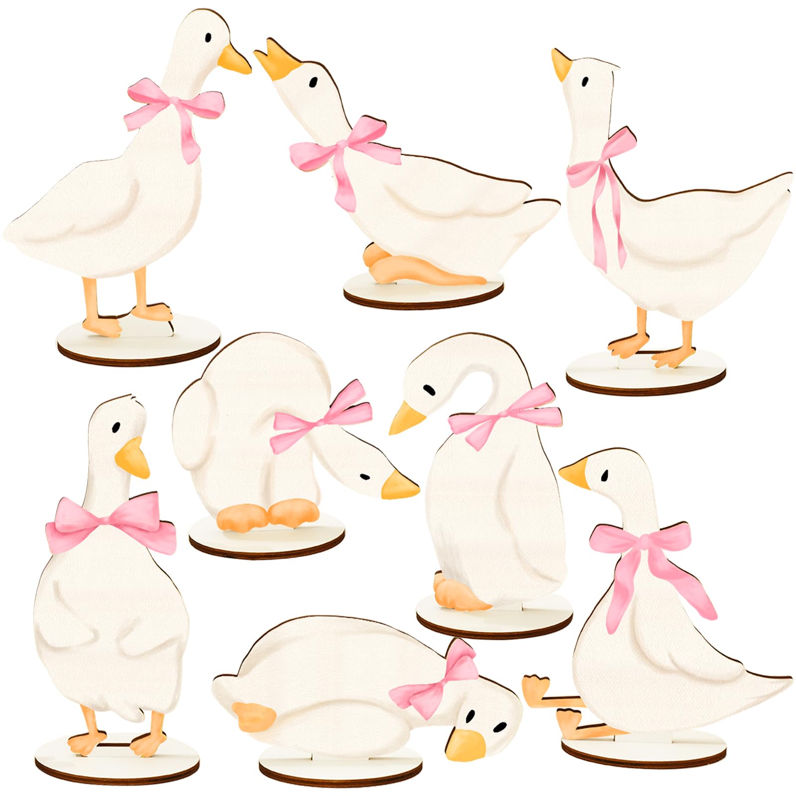 Photo 1 of FYSUIMU Goose Table Centerpiece - Pink Bow Design