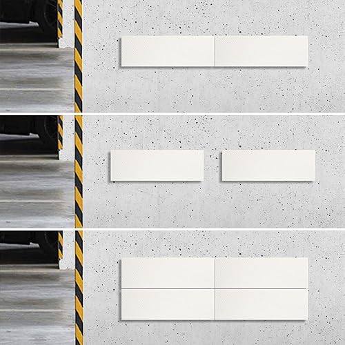 Miniatura 7 de Protector de pared de garaje, paquete de 6 protectores de parachoques para puerta de automóvil, autoadhesivos, protección de espuma para pared