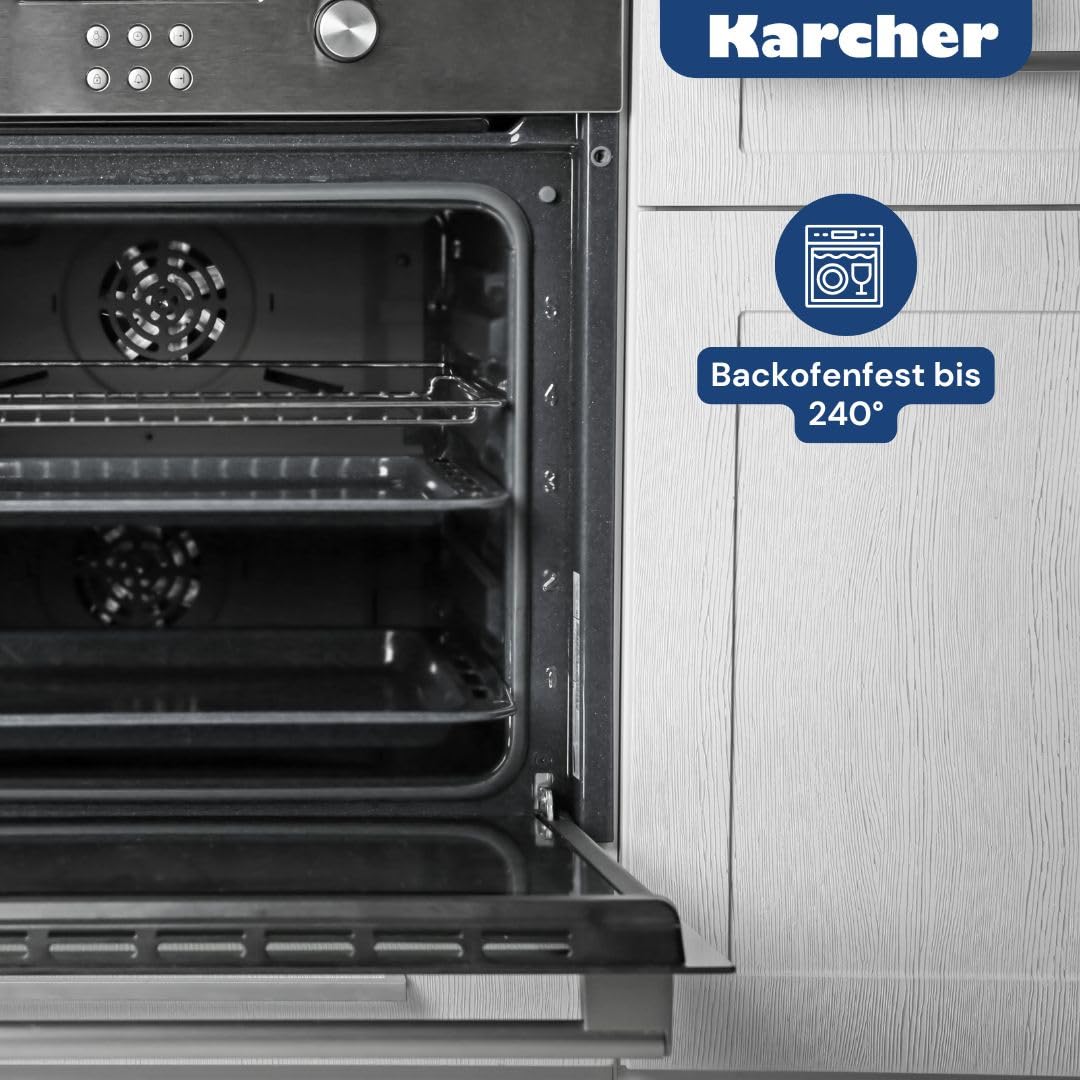 Karcher Induktion Bräter mit Deckel 2in1 (Aluguss, 8,7 Liter, inkl. Topfhandschuhe)