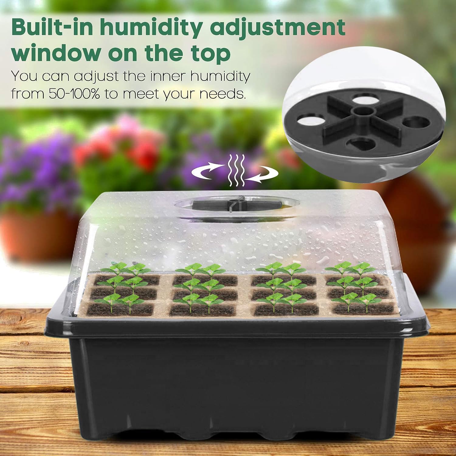 Kit Germinazione Semi Con Luce - 2 Vassoi 80 Celle + Accessori - Mini Serra Da Interno - Foto 10